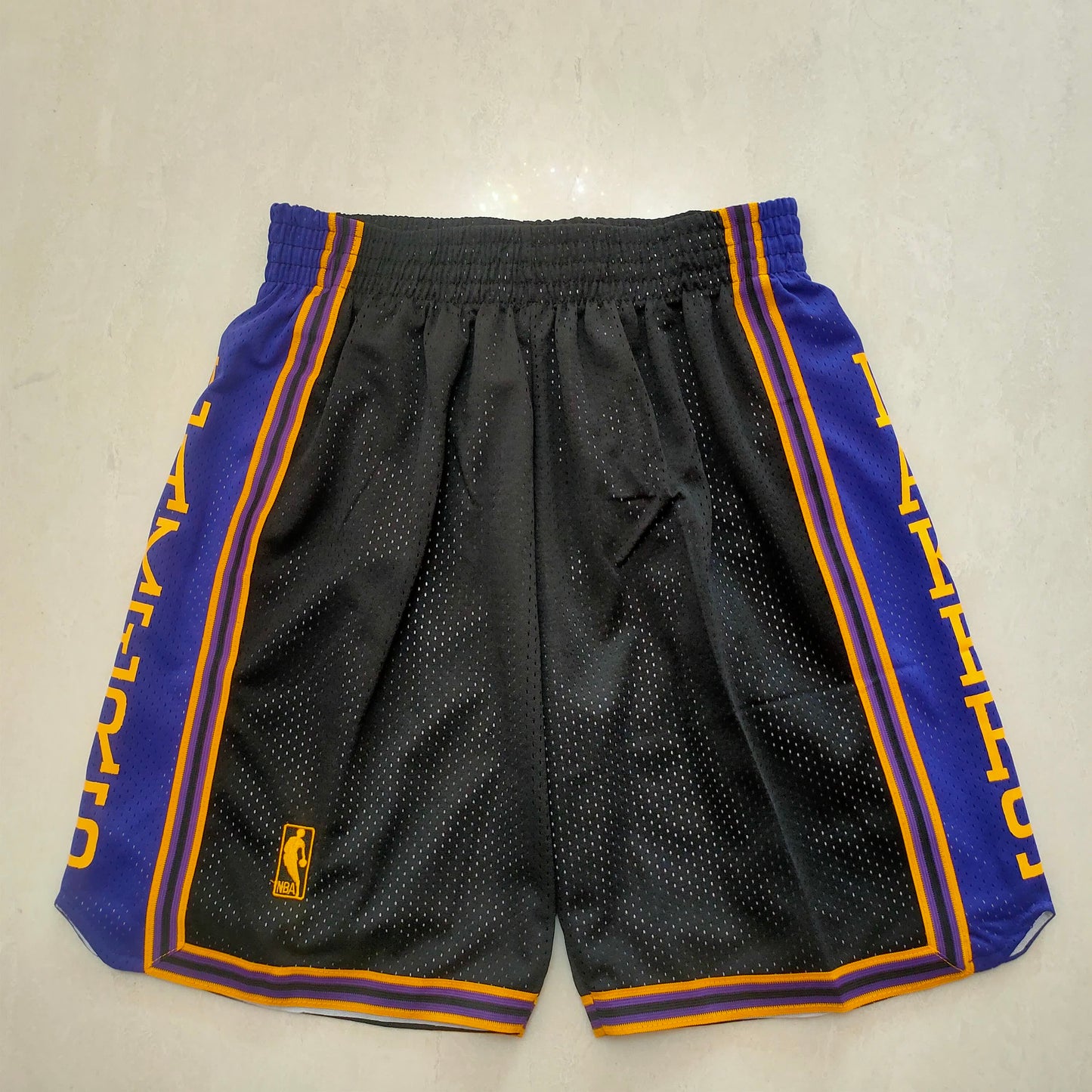 Lakers Black Vintage Shorts