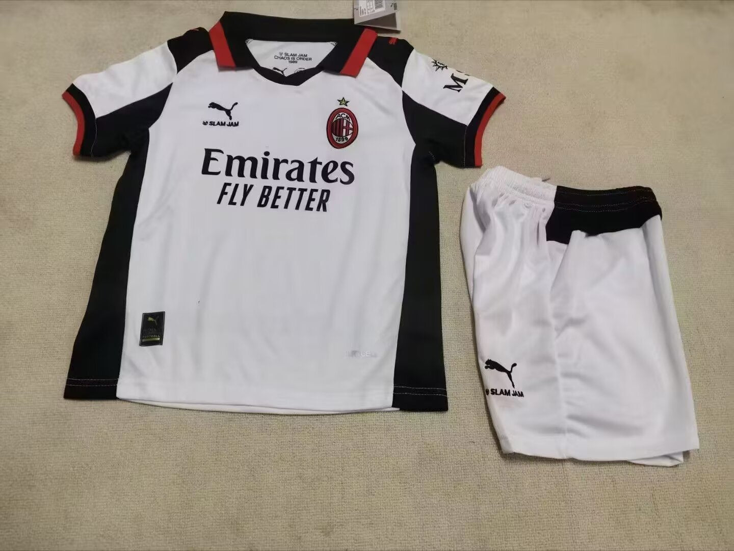 2026/27 Kids AC Milan away Soccer Jersey&Size 16-30