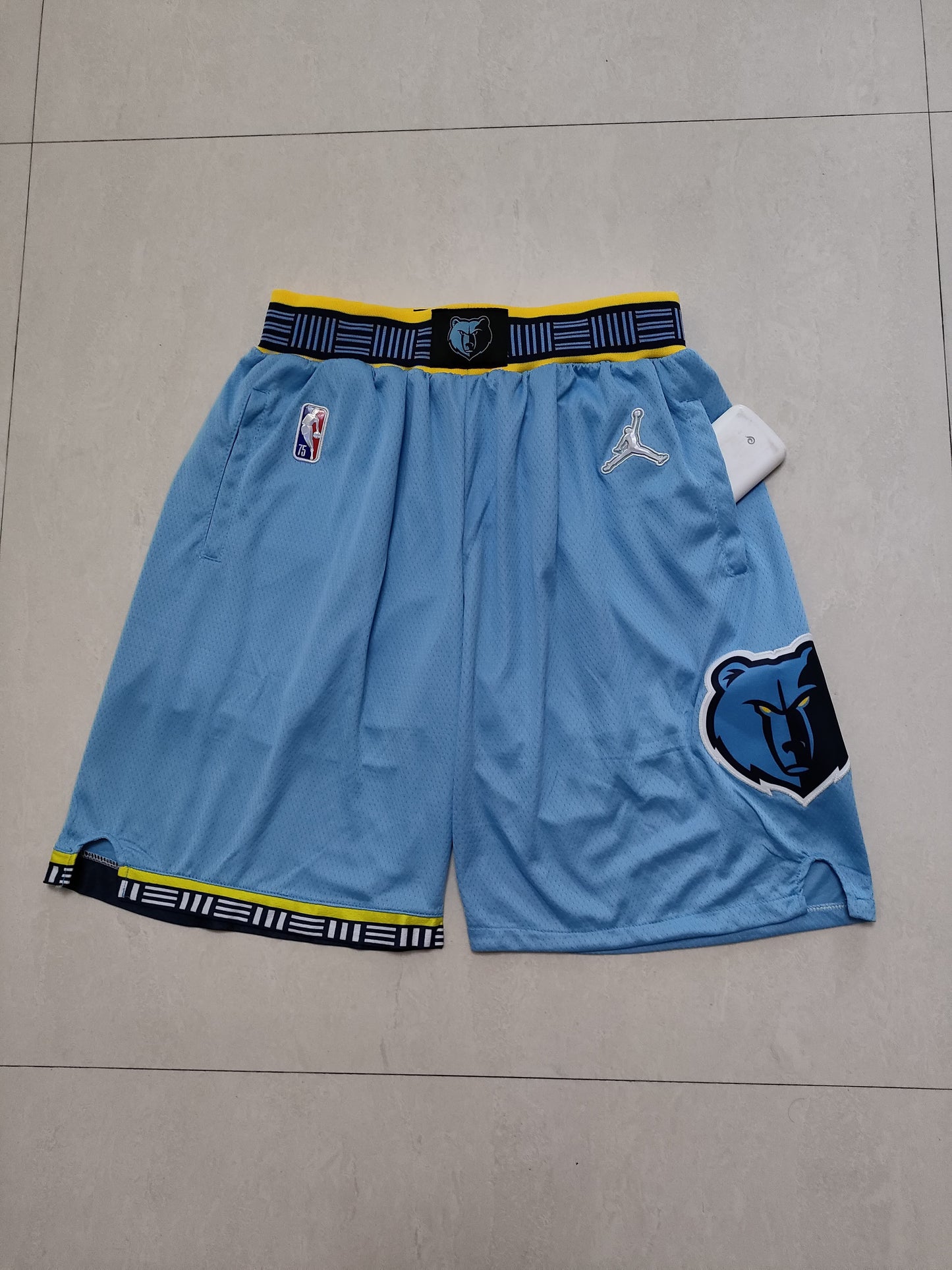 Grizzlies Light Blue 75th Anniversary Side 2 Pocket Shorts