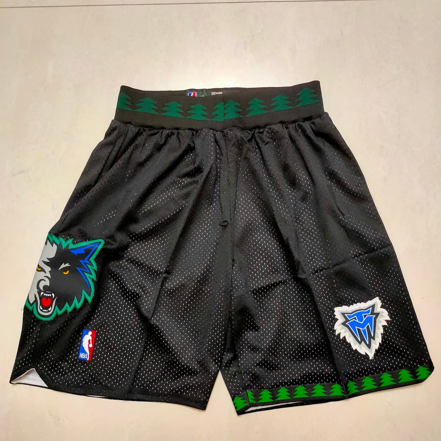 Timberwolves Black Shorts