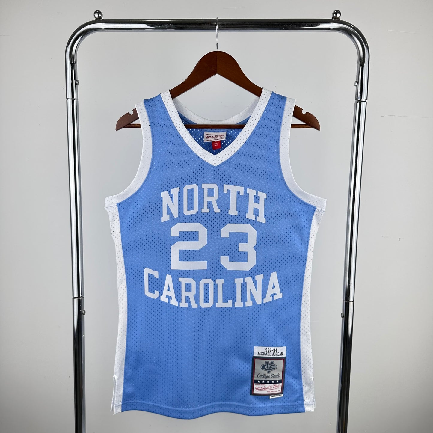 MN Hot Pressed Retro Jersey: NACC North Carolina University North Carolina Color 23 Jordan