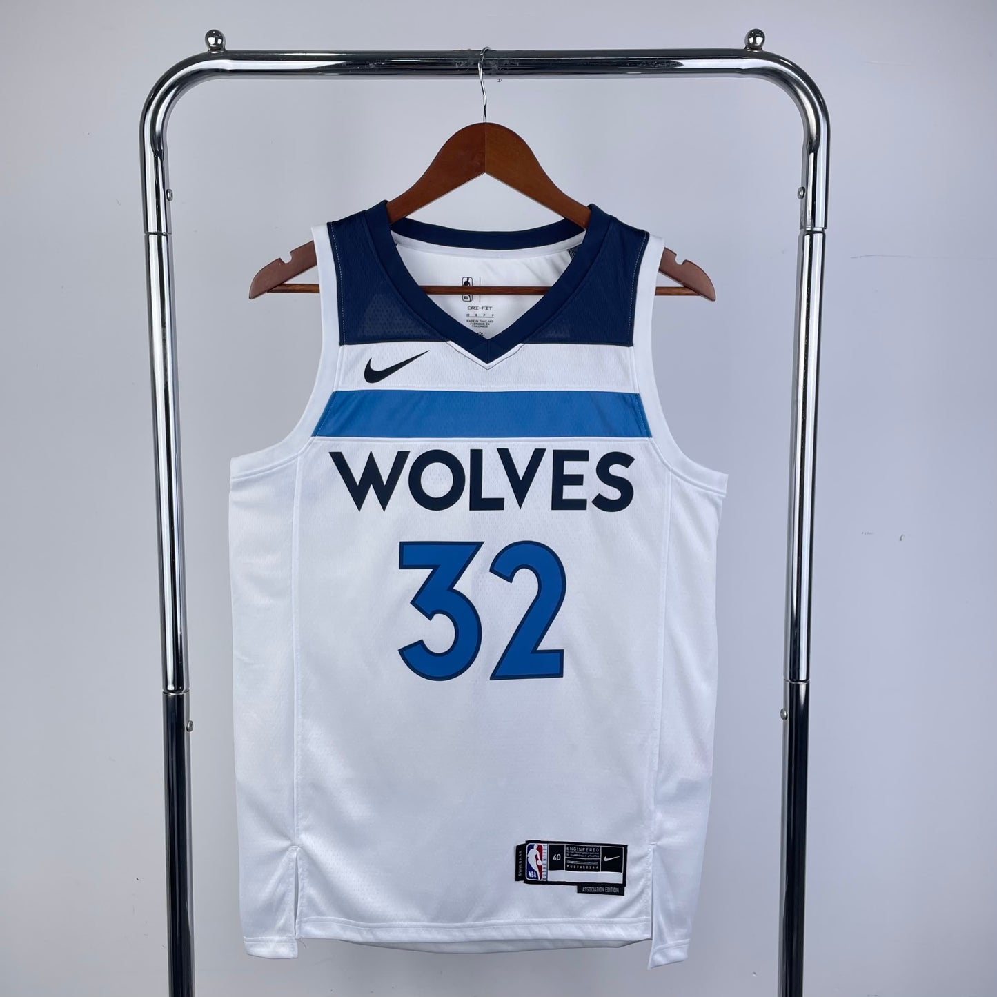 23 Season Timberwolves Home White 32 # TOWNS