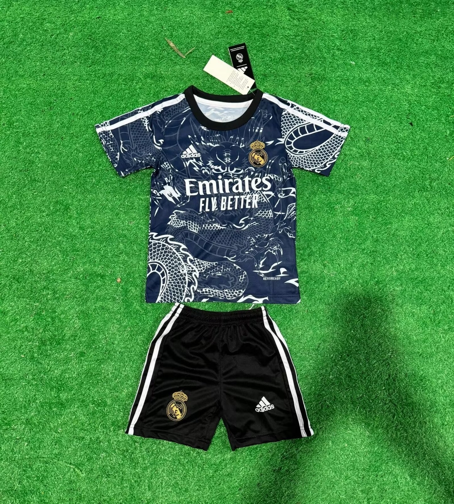 24/25 Kids Real Madrid Dragon Special Royal Blue Size 16~28