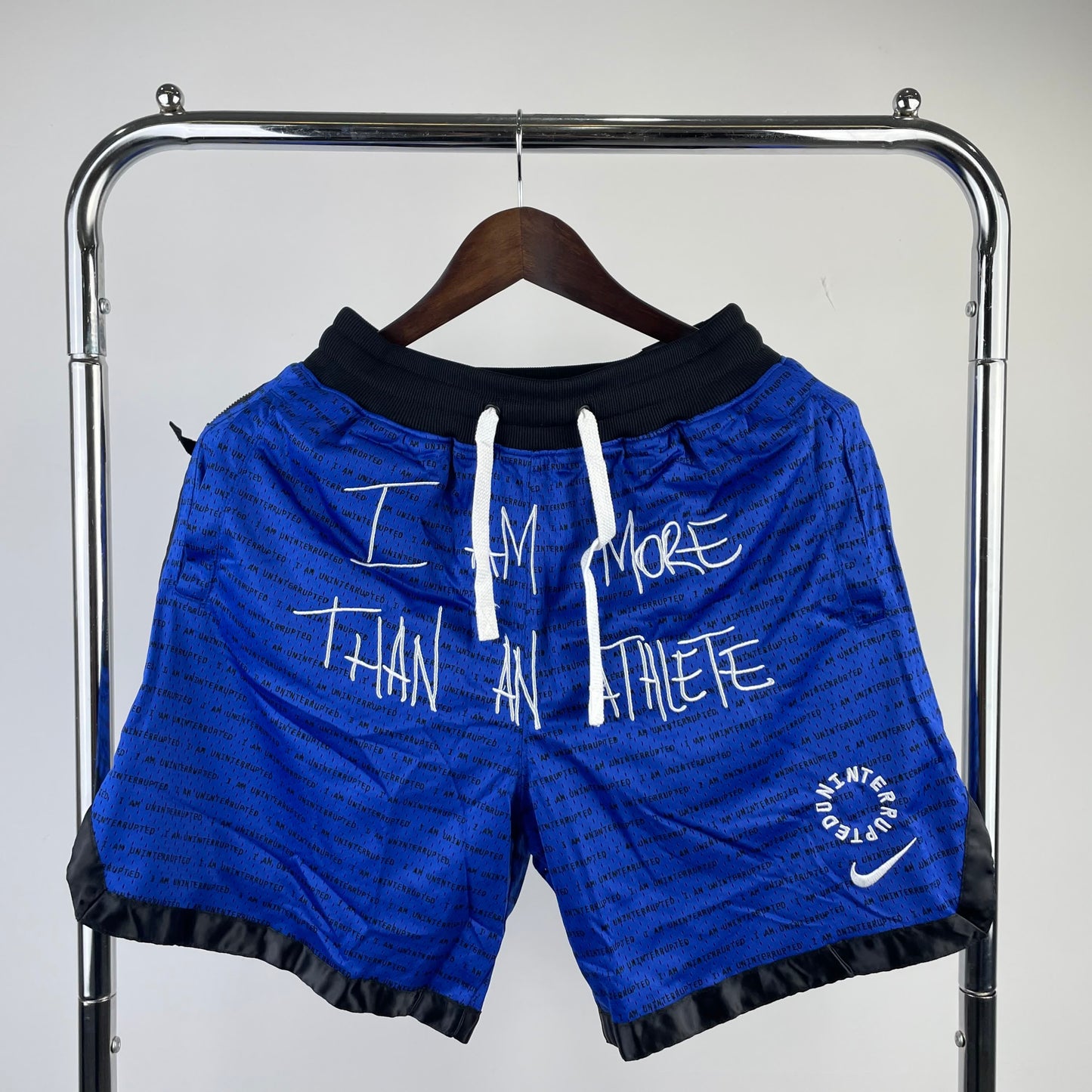 James matching shorts