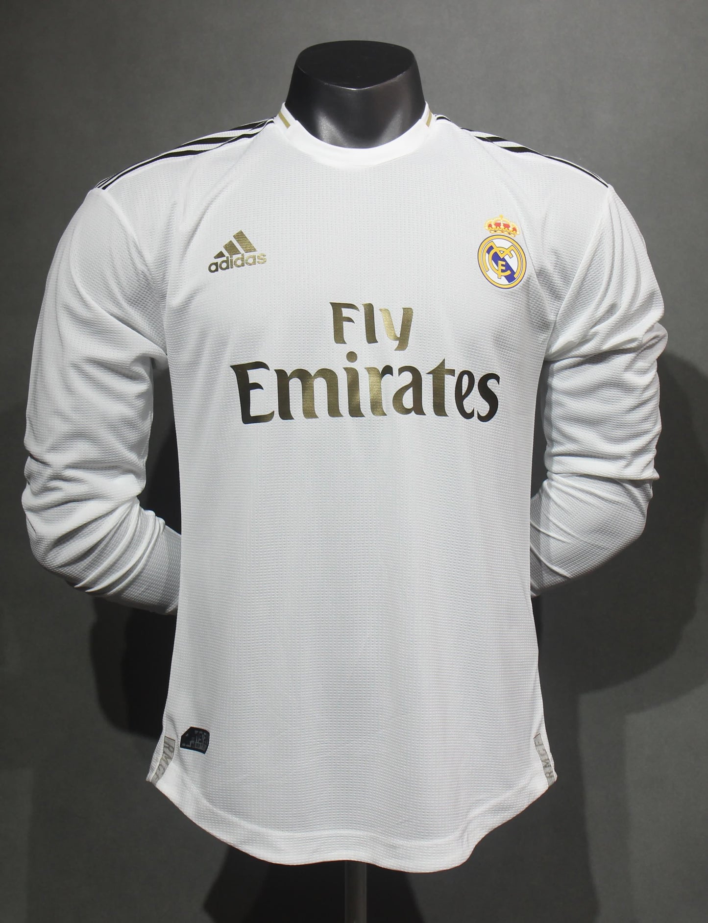 Retro 2019/20 Real Madrid Home Long Sleeve Player Edition S-3XL