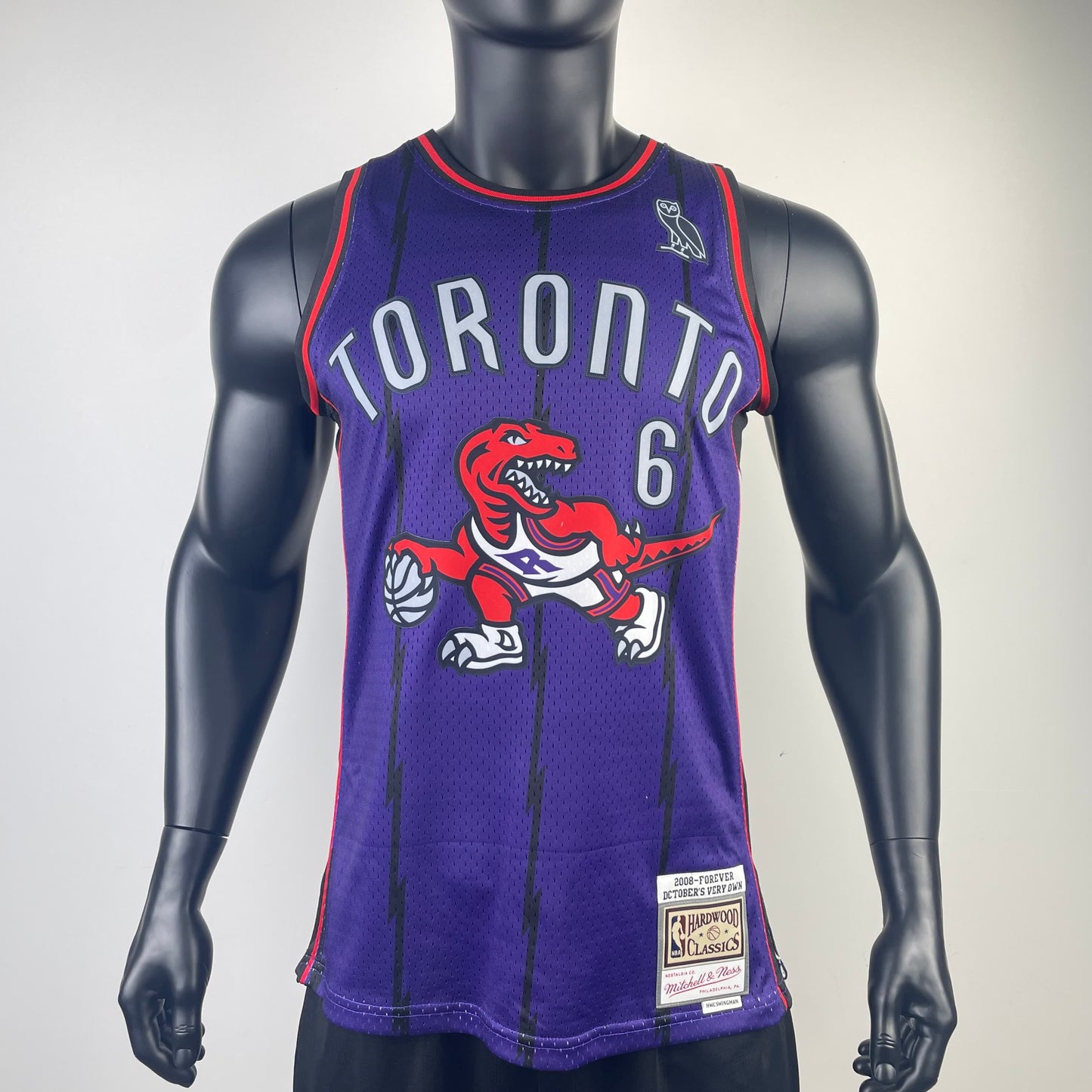 MN Fan Edition Hot Pressed Vintage Jersey: Raptors Purple No.6