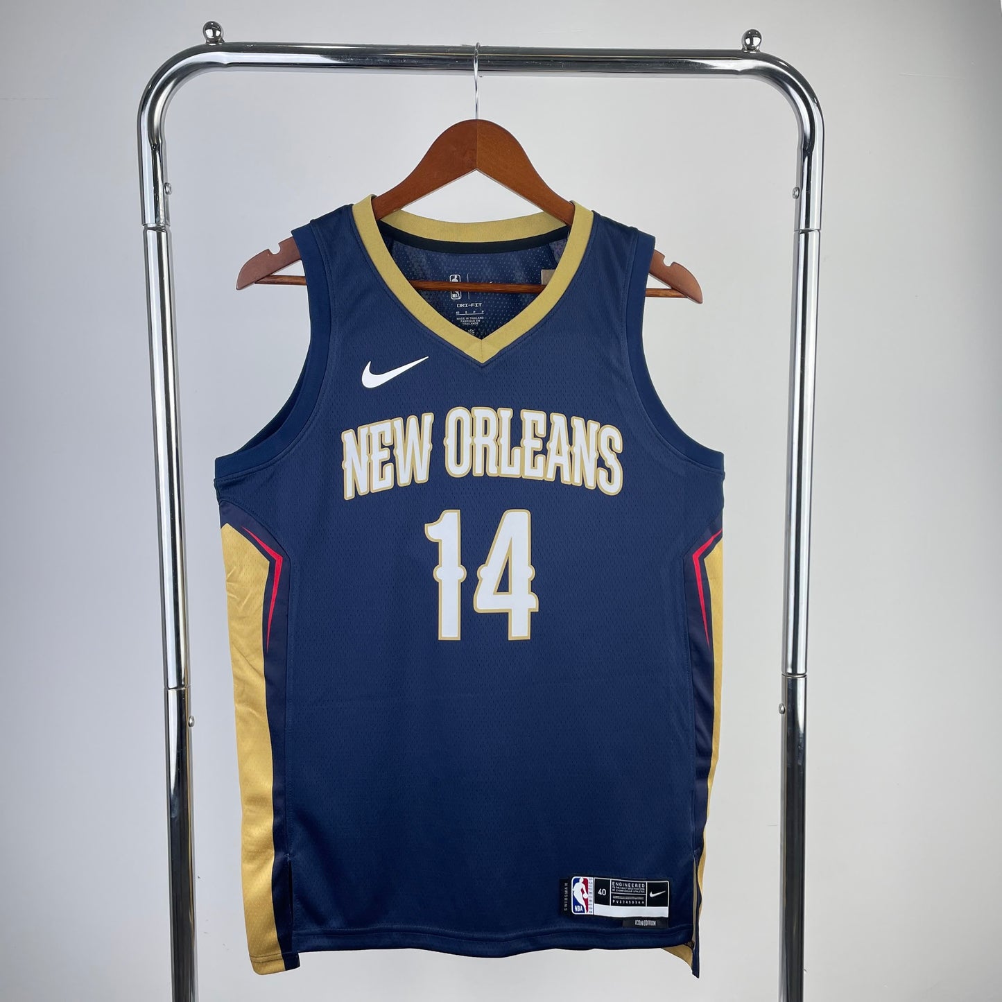 23 Season Pelicans Navy Blue 14 # Ingram