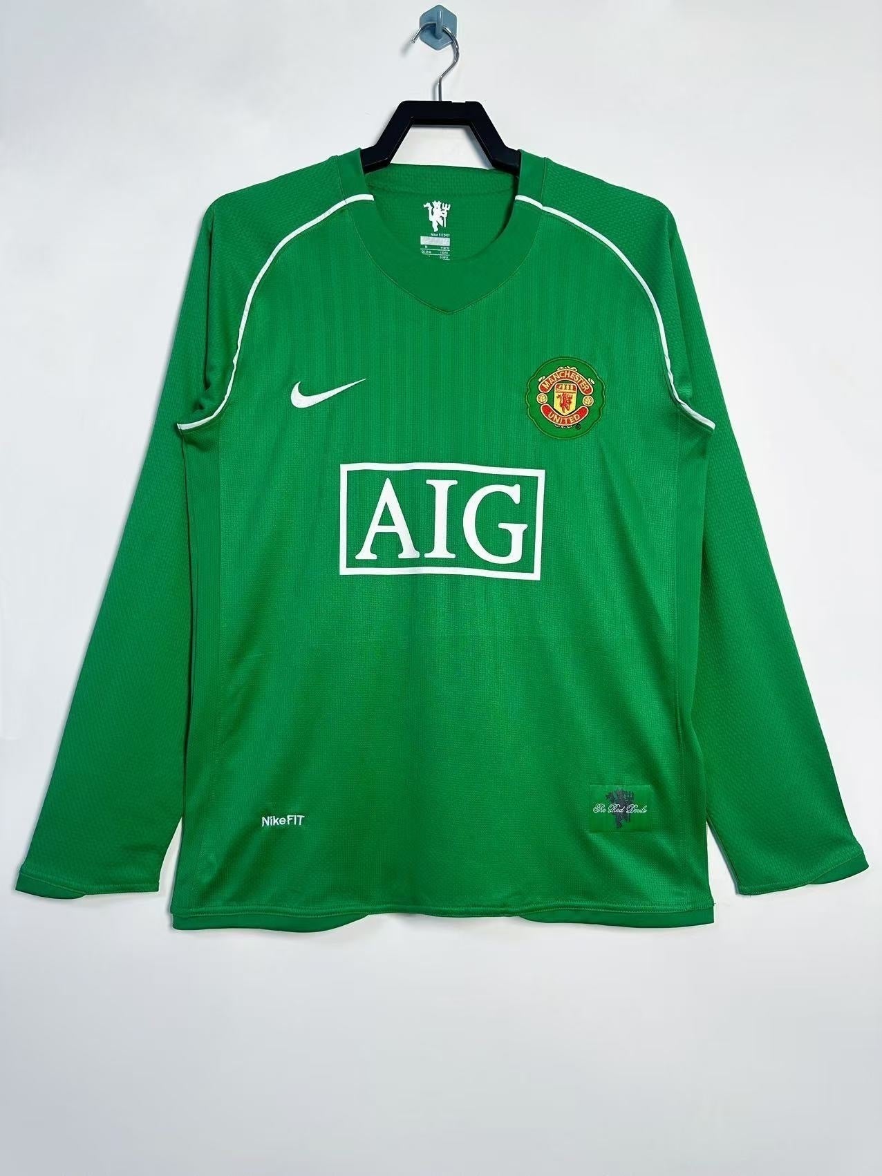 Retro 2007/08 Manchester United goalkeeper long sleeved green S-XXL