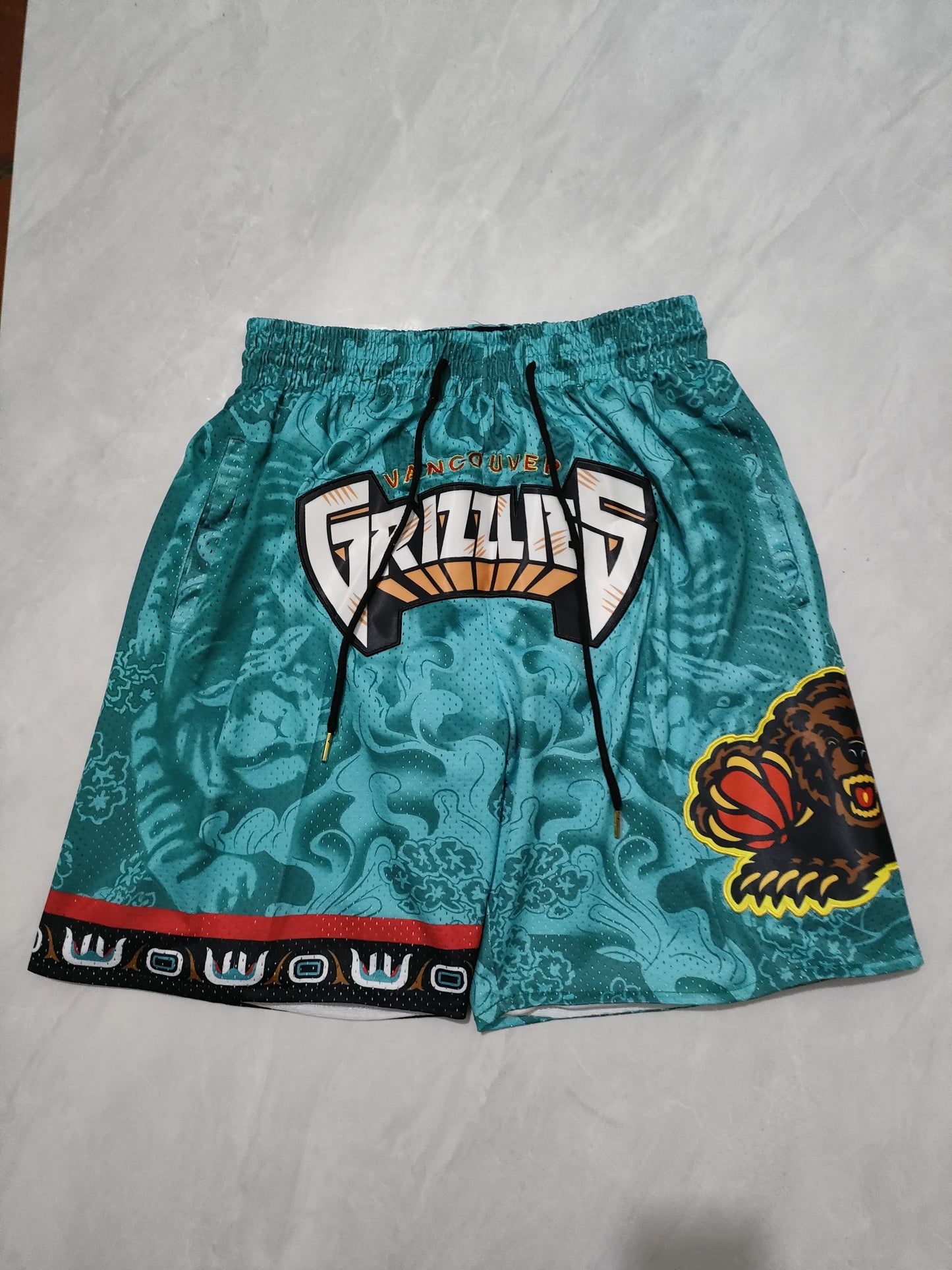 Grizzlies Year of the Tiger Green Pocket Shorts