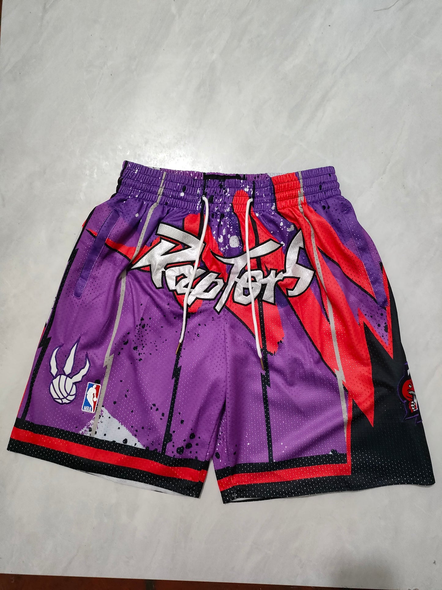 NBA Raptors Purple Swinging Pocket Shorts