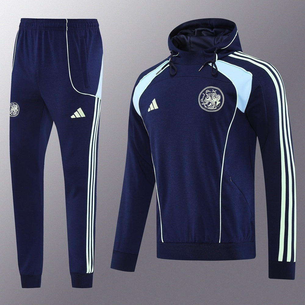 25/26 Ajax Blue Hoodie Set S-2XL