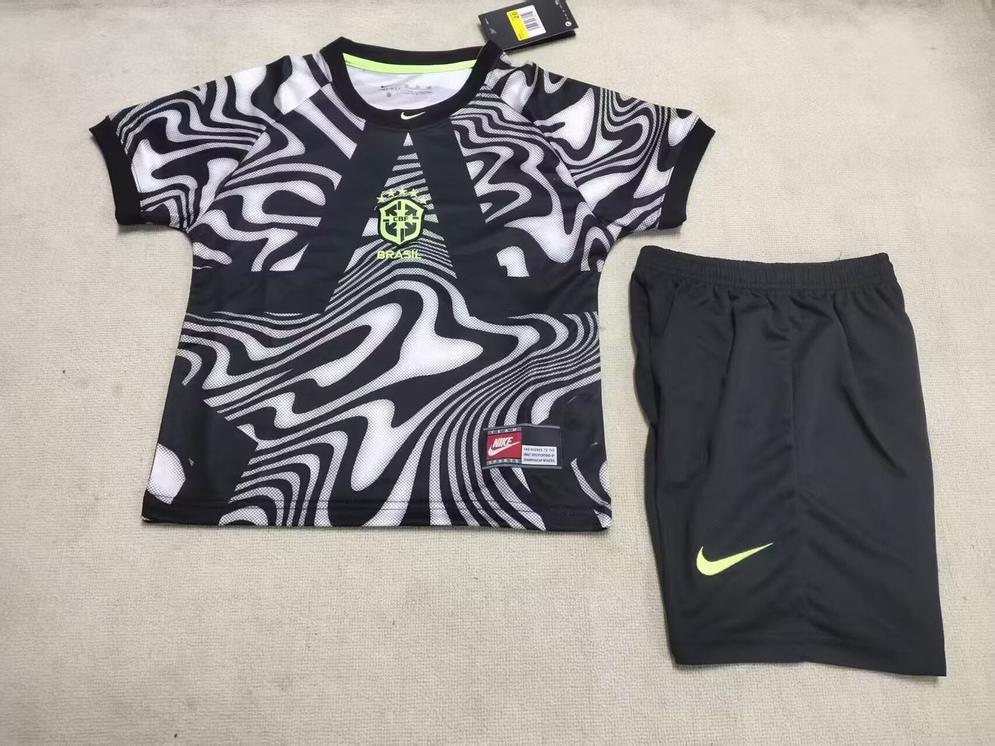 2026/27 Kids Brazil goalkeeper Soccer Jersey&Size 16-28
