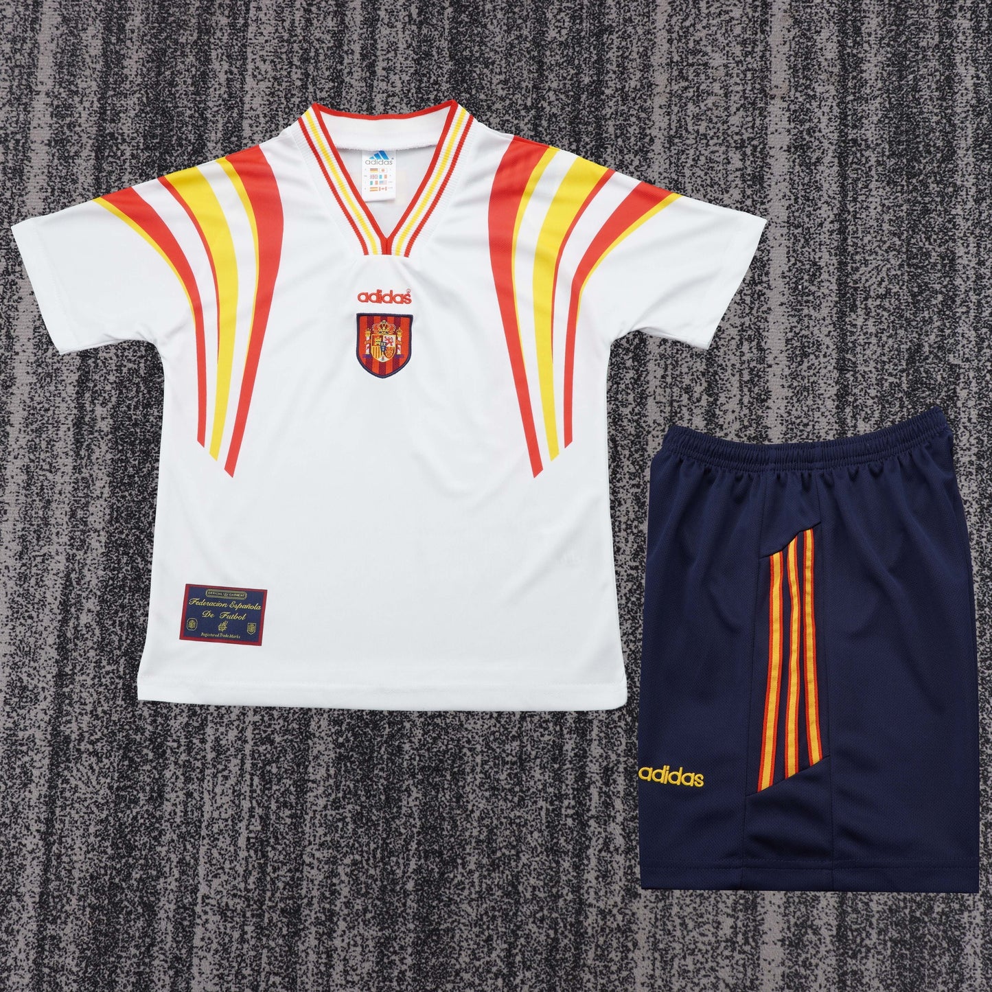 Retro Kids 1996 Spain Second away Football Shirt&Size16-28