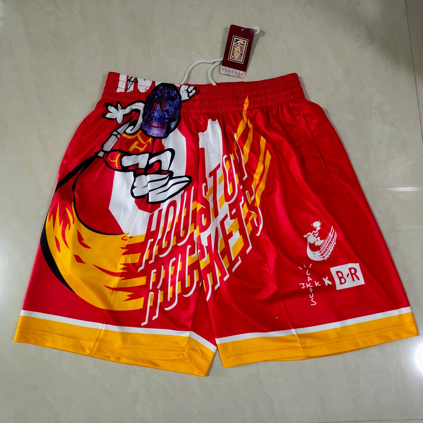 Rockets Co branded Red Pocket Shorts