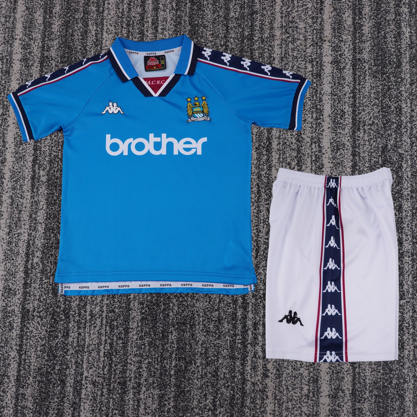 Retro Kids 1997/98 Manchester City Home Football Shirt&Size16-28