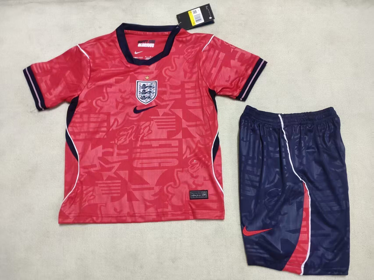 2026/27 Kids England away Soccer Jersey&Size 16-30