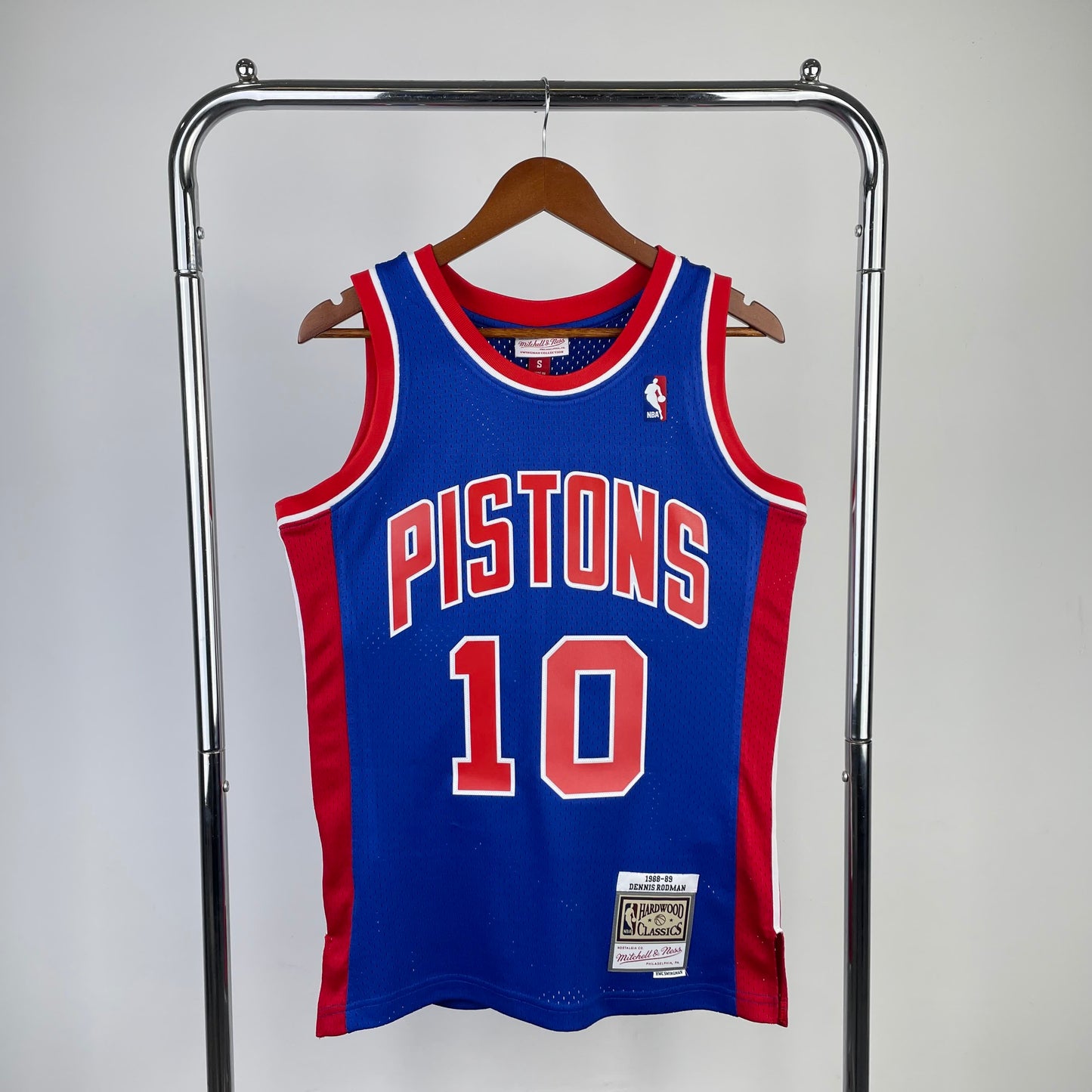 MN Heat Pressed Vintage Jersey: SW Thunder 1988/89 Season Blue 10 # Rodman