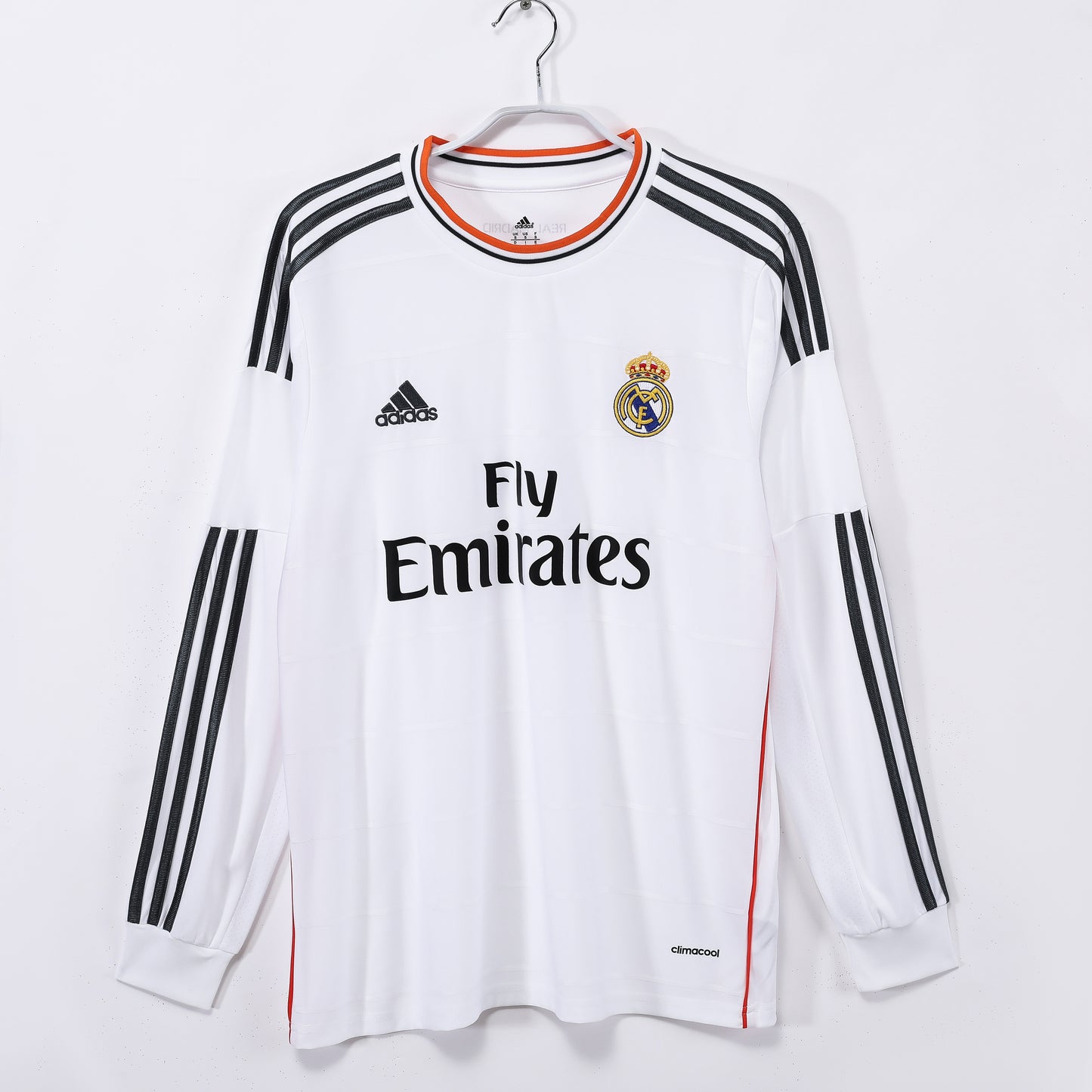 Retro 2013/14 Real Madrid home long-sleeved shirt S-XXL
