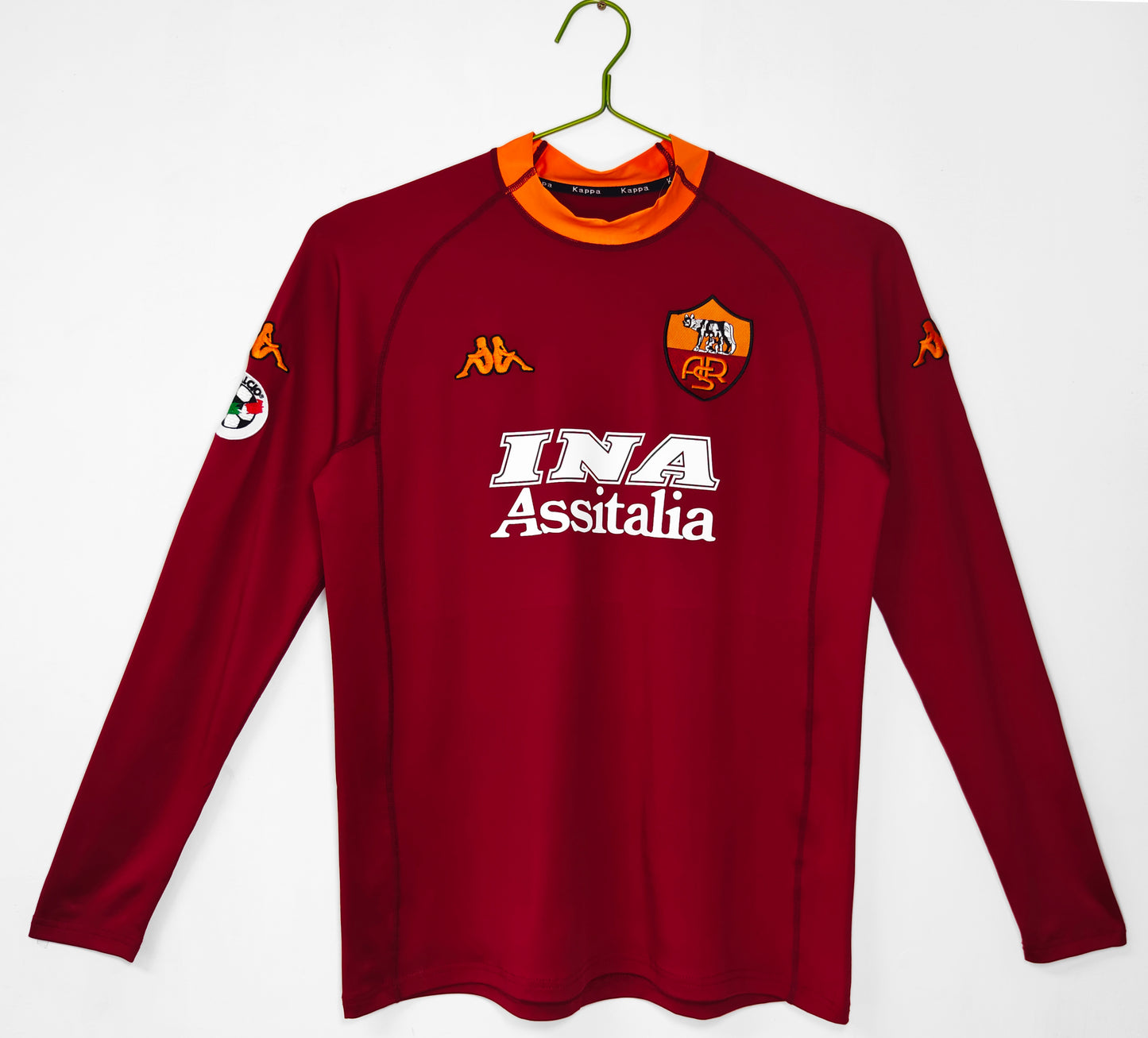 2000/01 Roma home long sleeved retro football jersey S-XXL