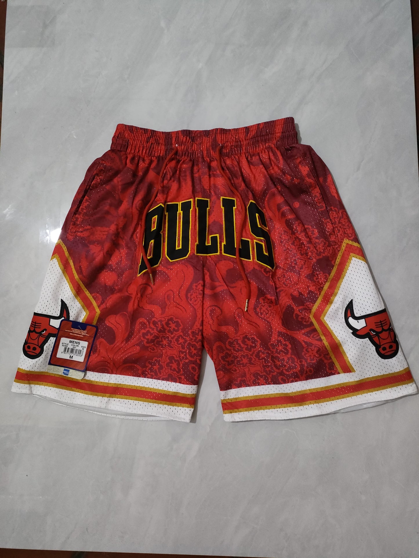 Bulls Year of the Tiger Red Pocket Shorts