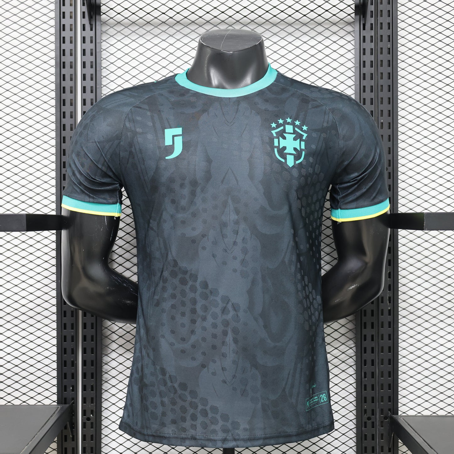 2026/27 Brazil Special Edition Dark Grey Player Version Soccer Jersey S-XXL