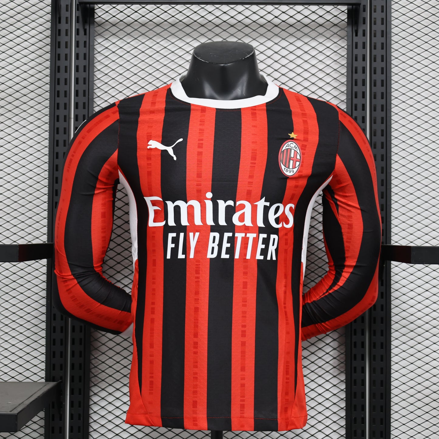 24/25 long sleeved AC Milan home player version S-XXL