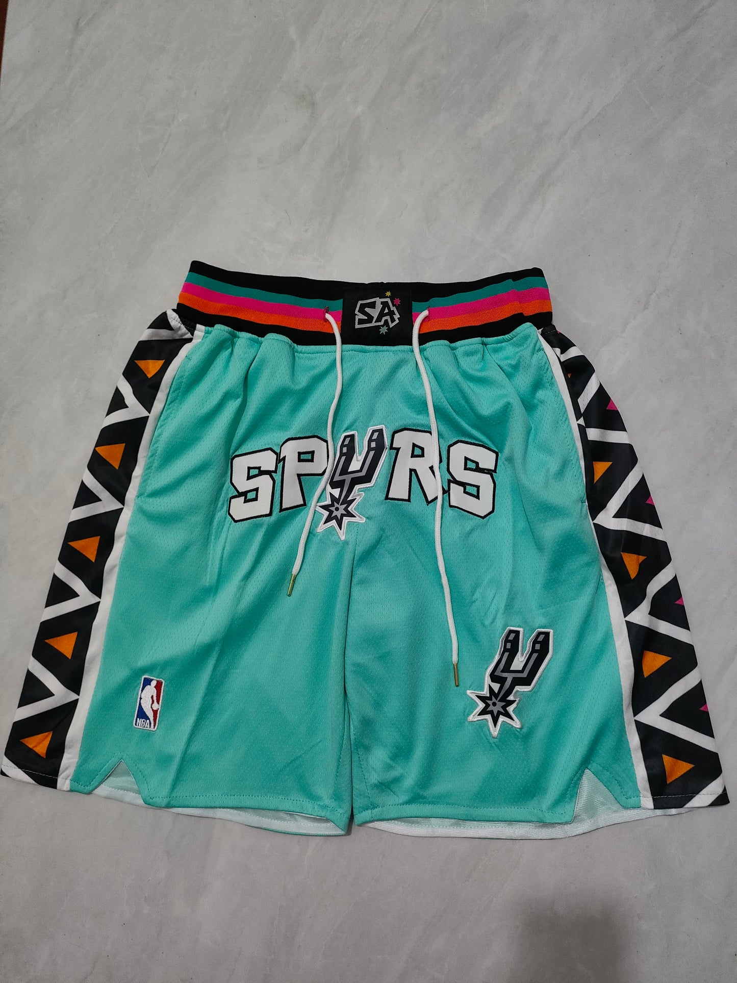 NBA Spurs Green City Edition Pocket Shorts S-XXL