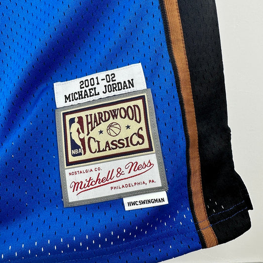 MN retro hot press jersey SW: Wizards 01/02 season blue 23 # Jordan S-XXL6