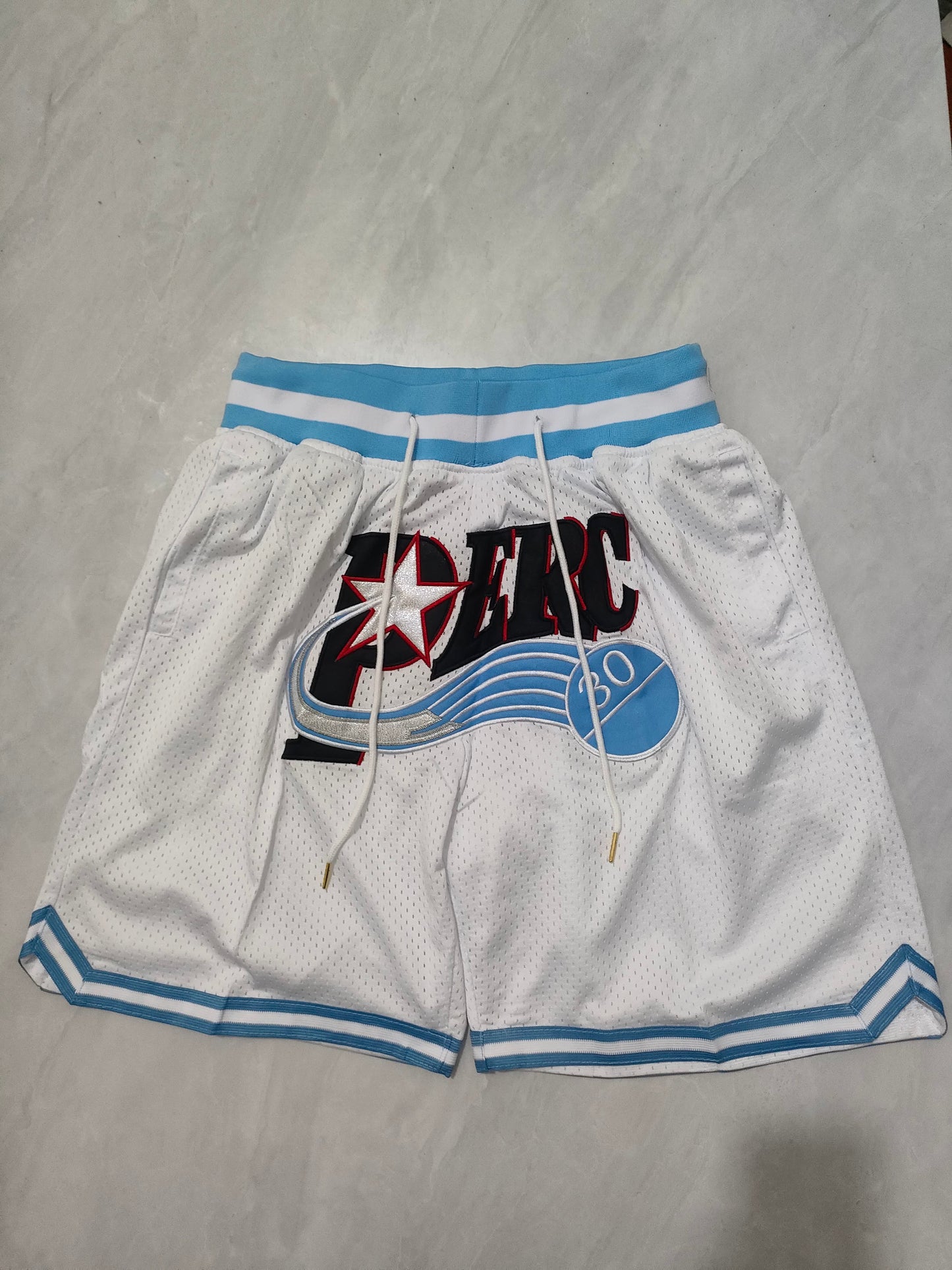 NBA 76ers Movie Edition White Pocket Shorts