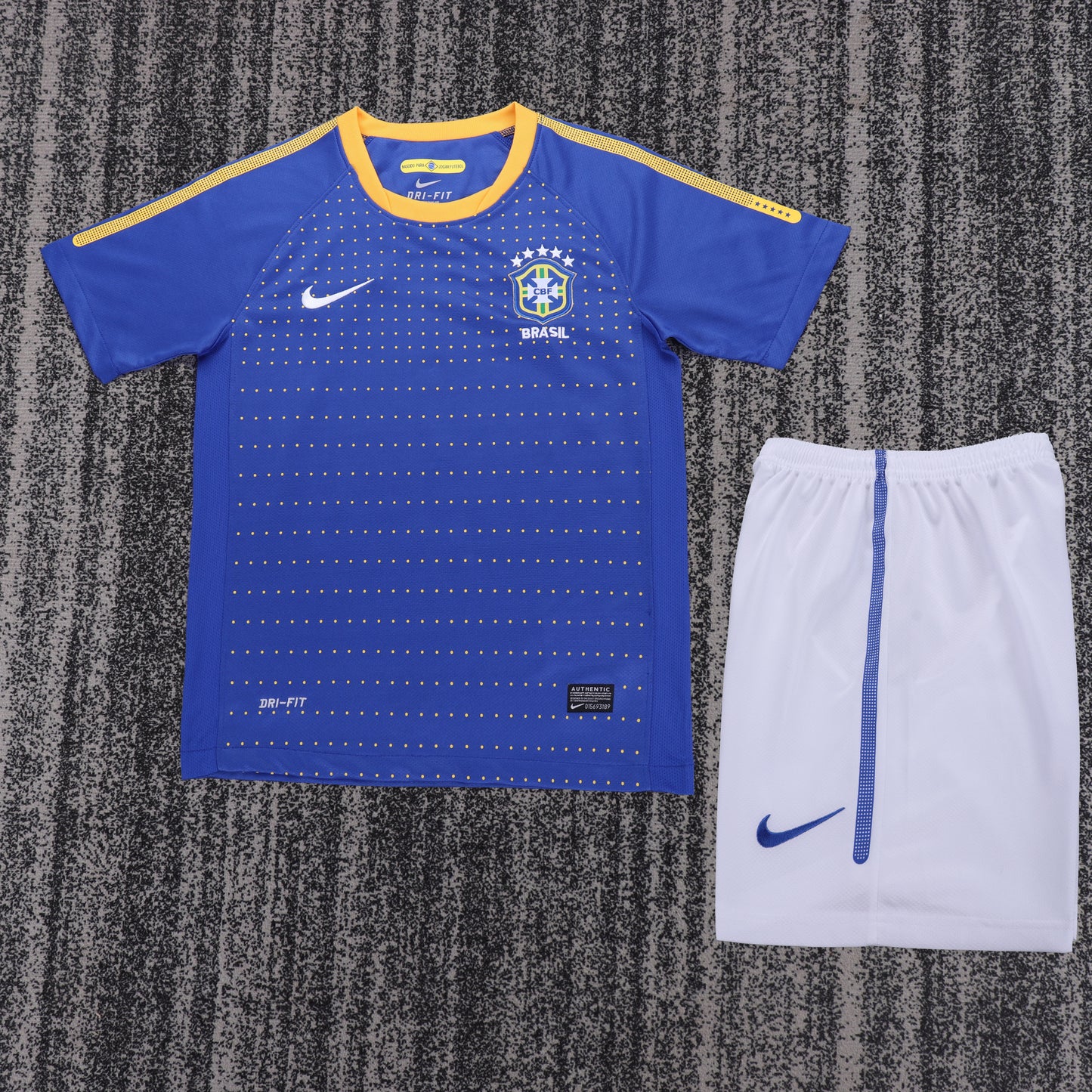 Retro Kids 2010 Brazil away football Jersey&Size16-28