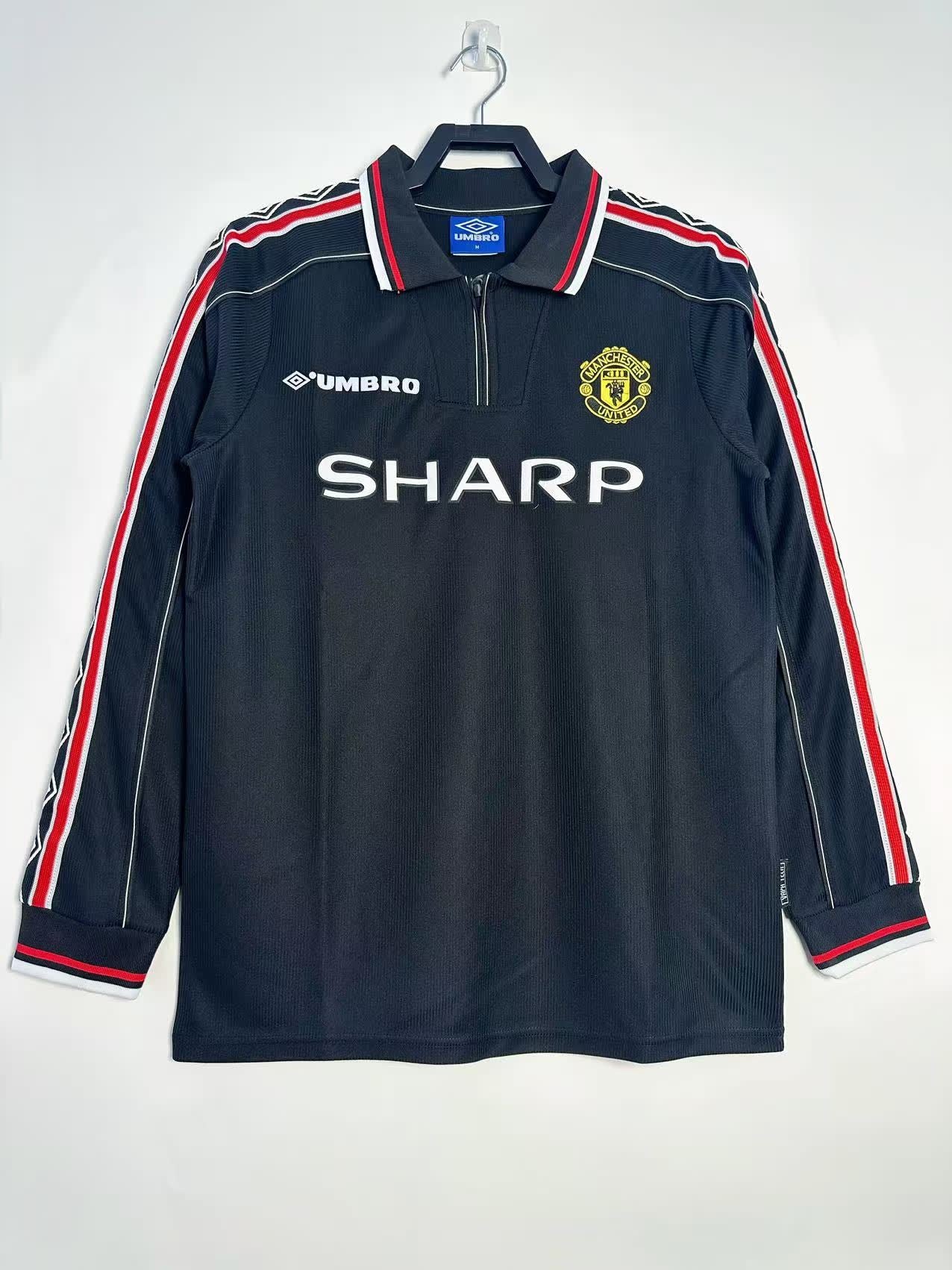 Retro 1998 Manchester United away long sleeved S-XXL