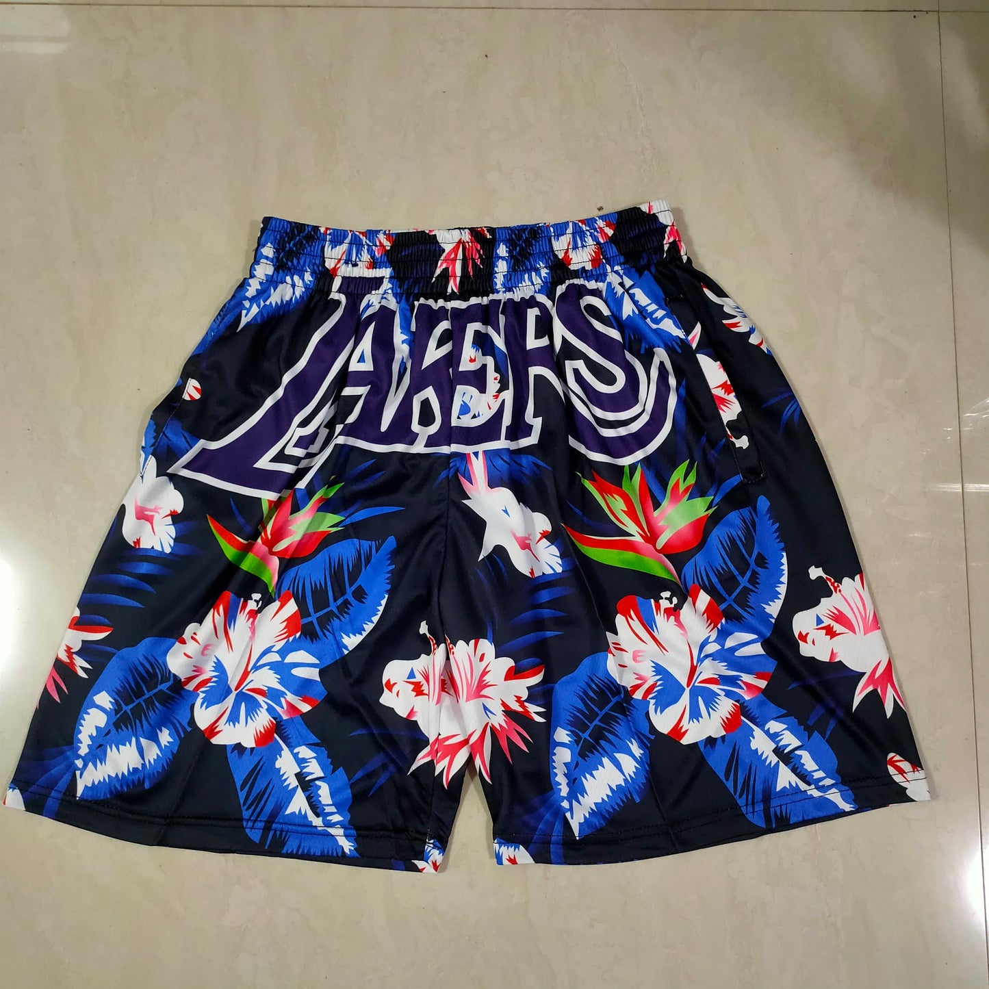 Lakers Flower Edition Mitchell&ness Pocket Shorts