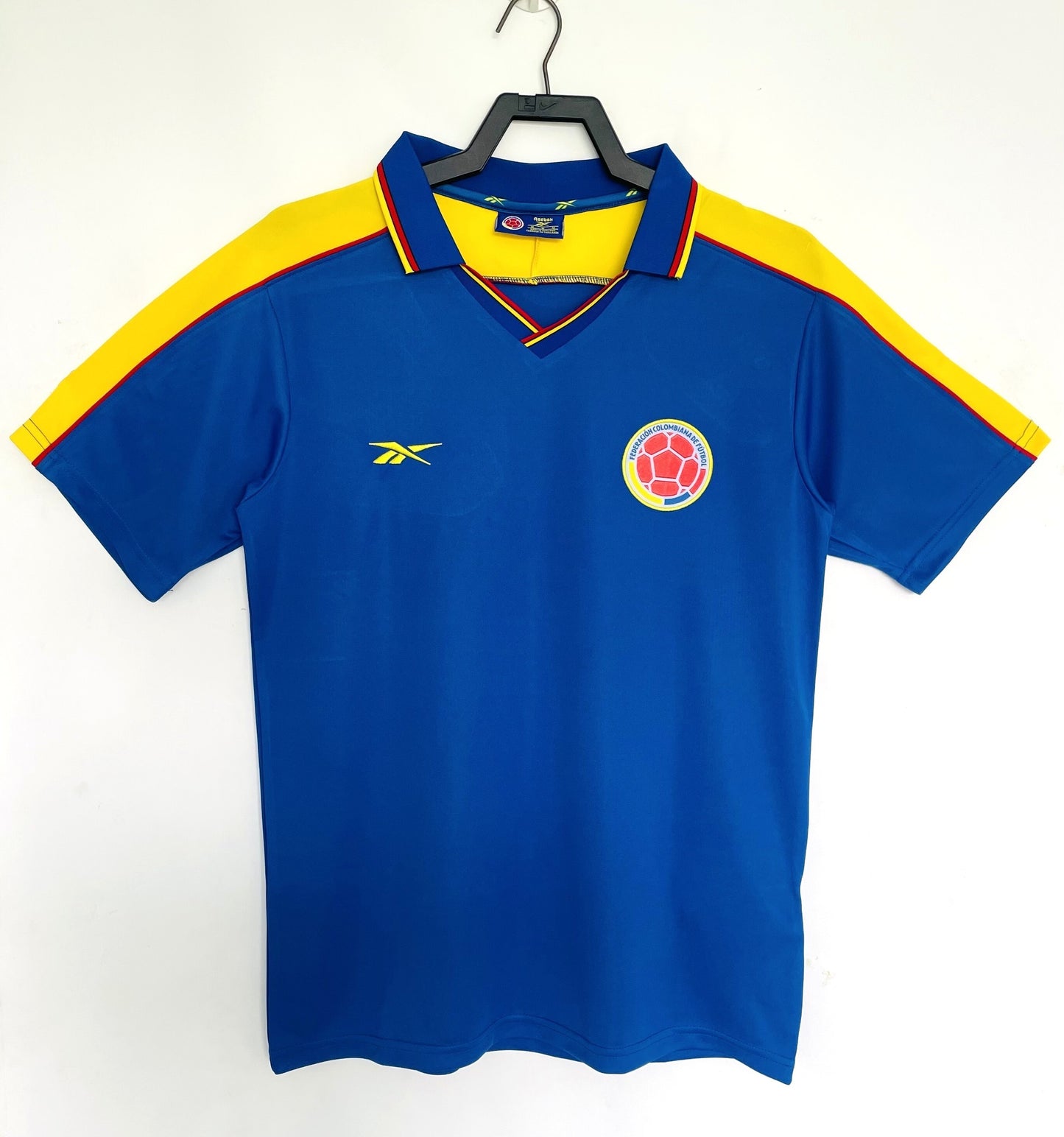 1998 Colombia away blue retro football jersey S-XXL
