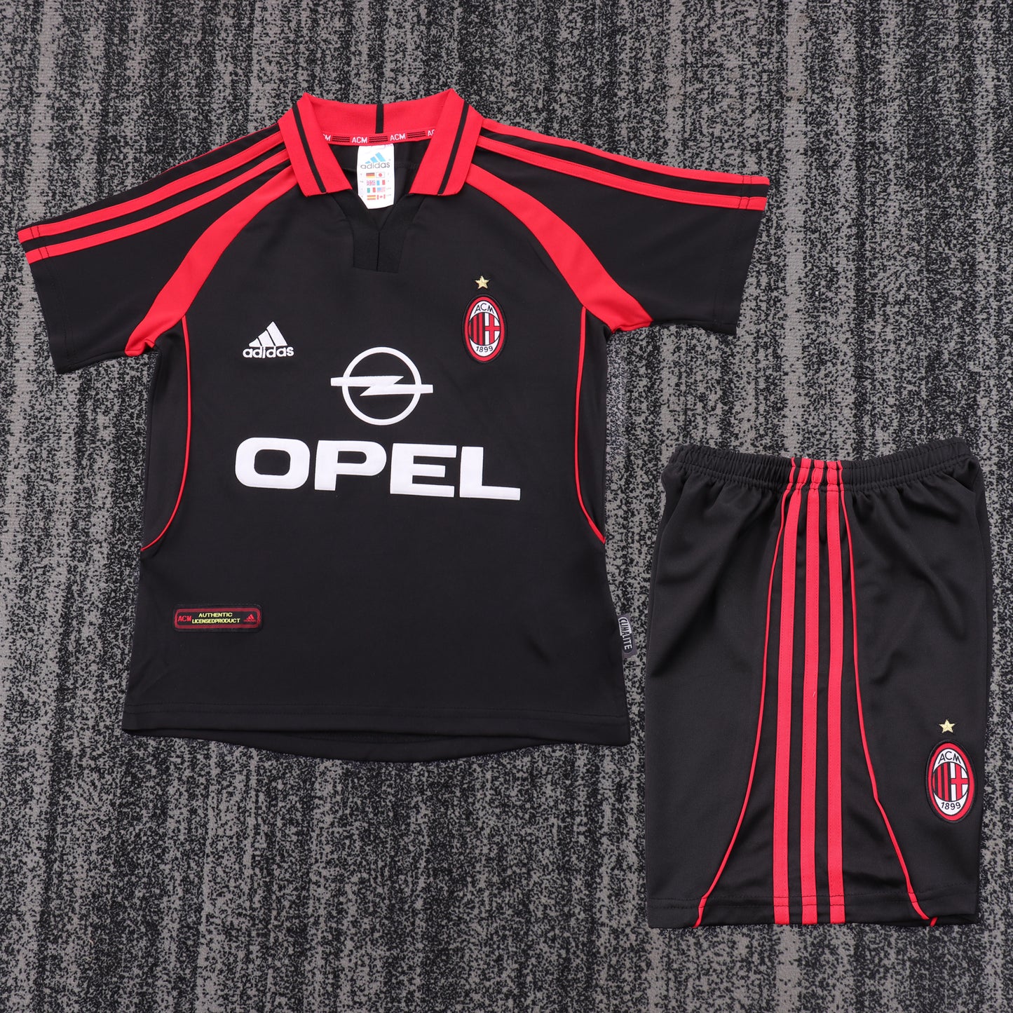 Retro Kids 2000/01 AC Milan Second away football shirt&Size16-28