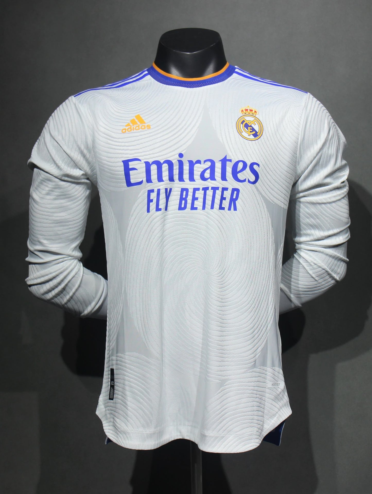 Retro 2021/22 Real Madrid Home Long Sleeve Player Edition S-3XL
