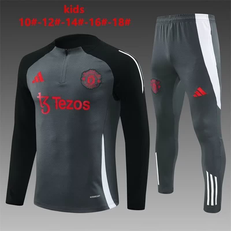24/25 Kids # Manchester United Dark Grey Size 10-18