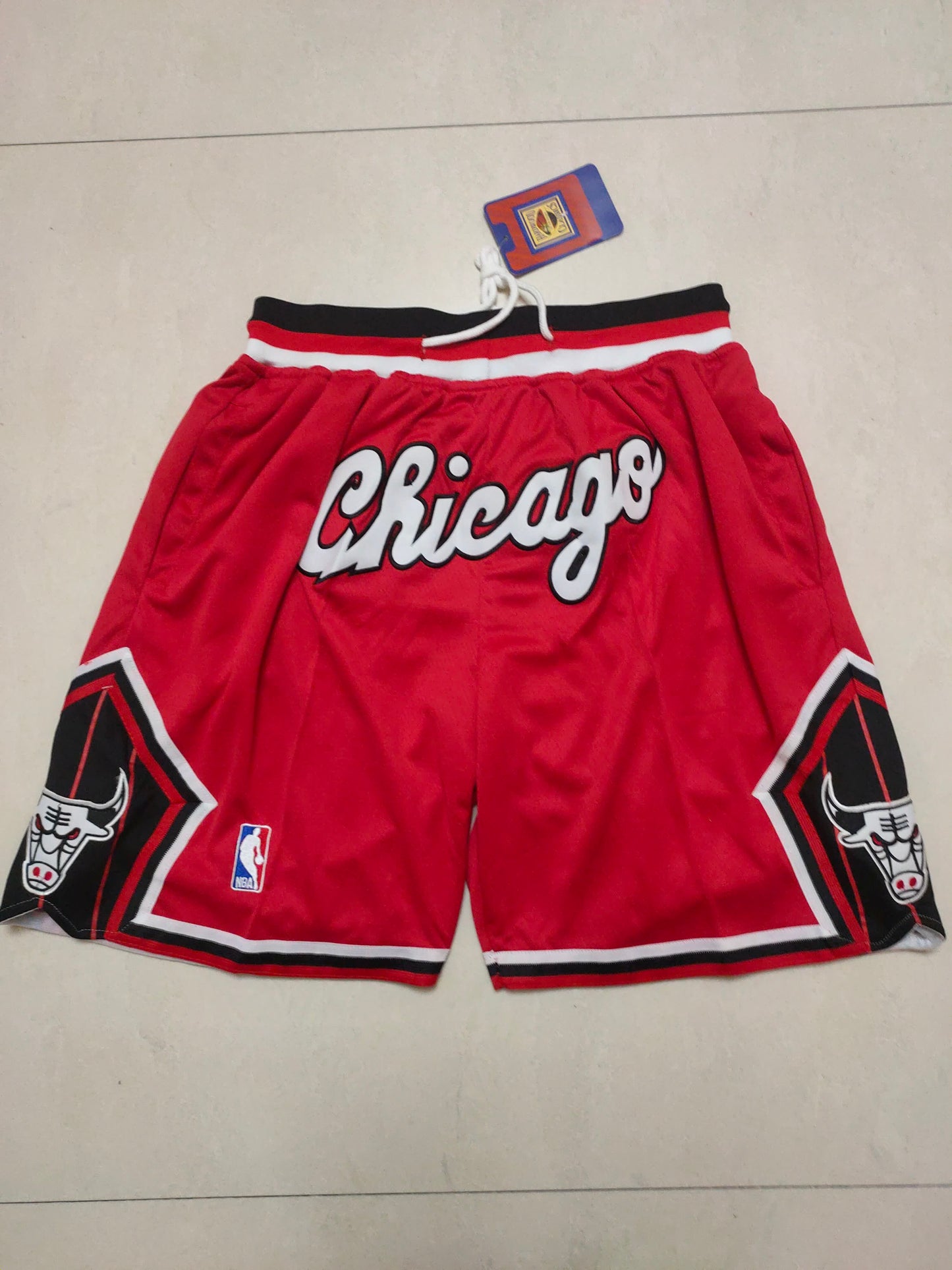 Bulls Red New City Edition Pocket Shorts