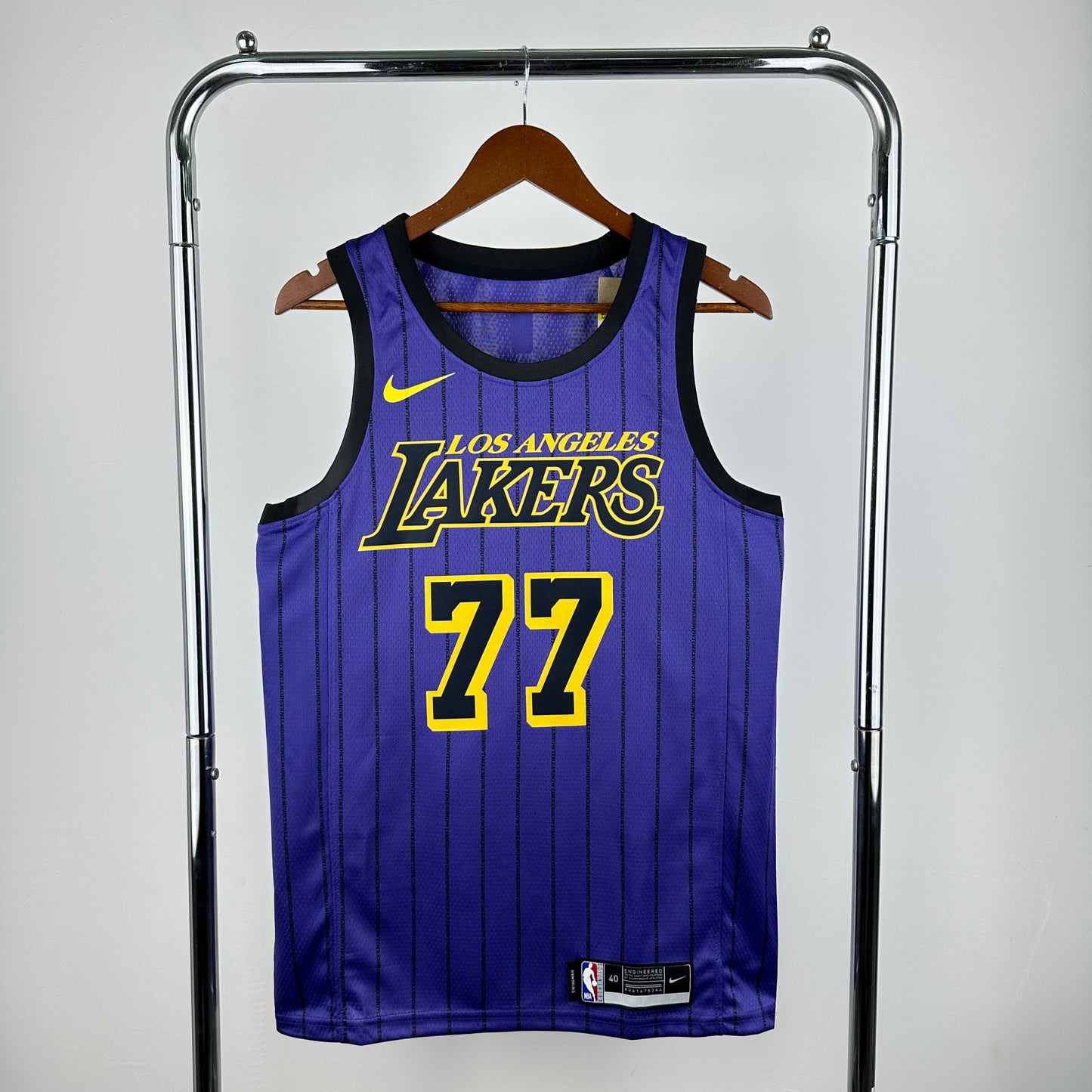 21st season Lakers striped purple 77 # Doni S-XXL