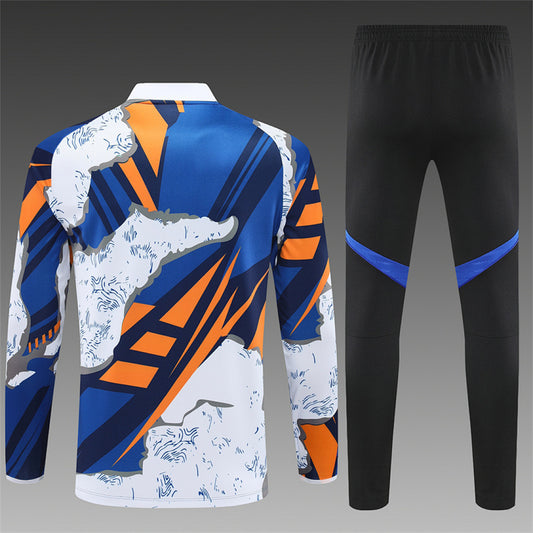 /26 Real Madrid Huanglan Half Pull Training Suit (Adults&Kids)7