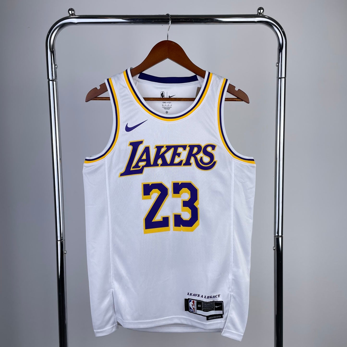 23 Season Lakers Round Neck White 23 # James