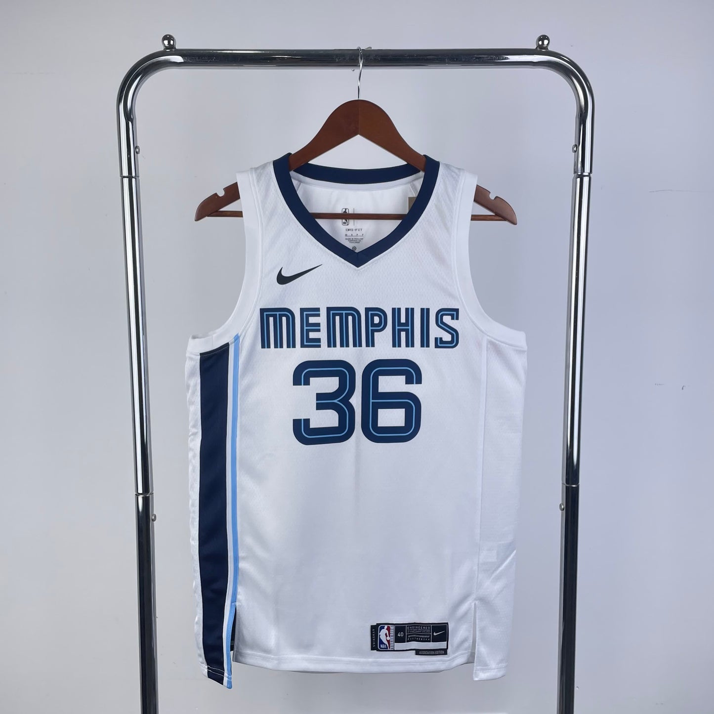 23 Season Grizzlies Home White No.36 Smart