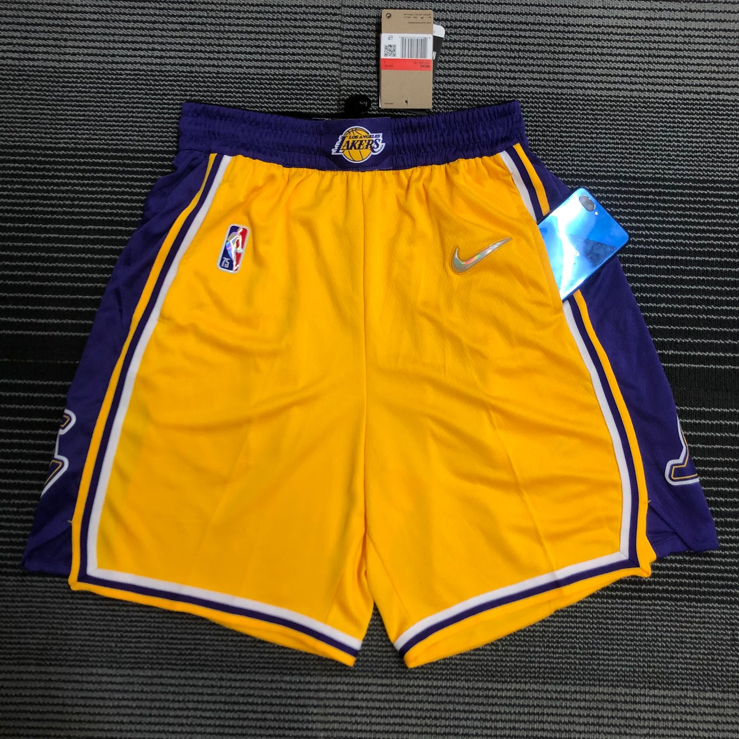 75th Anniversary Lakers Yellow Shorts