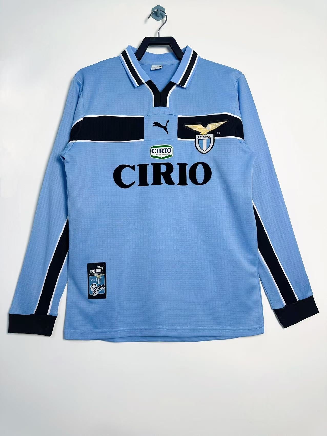 Retro 1998/99 Lazio home long sleeved S-XXL