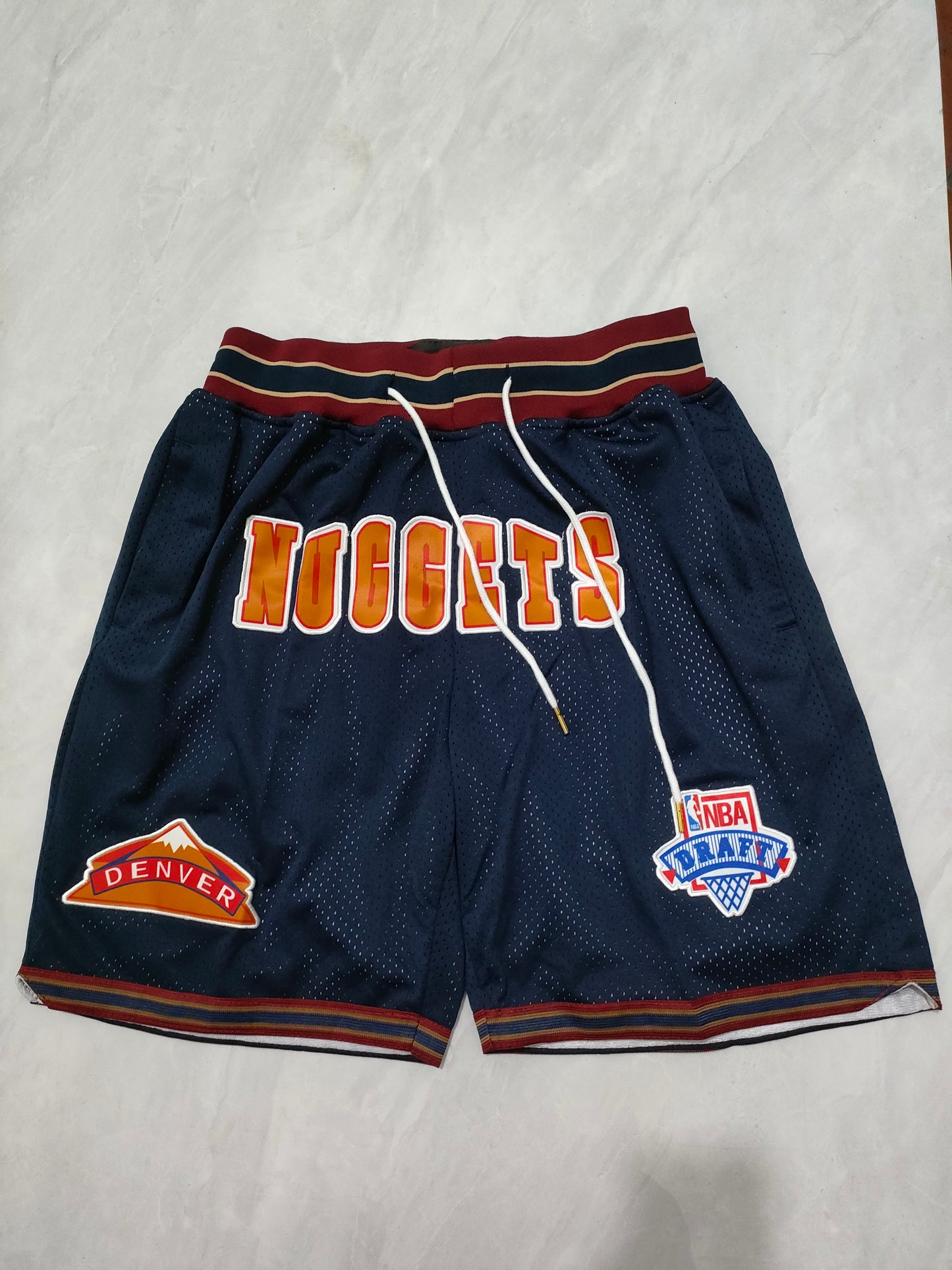 NBA Nuggets Black Pocket Shorts S-XXL