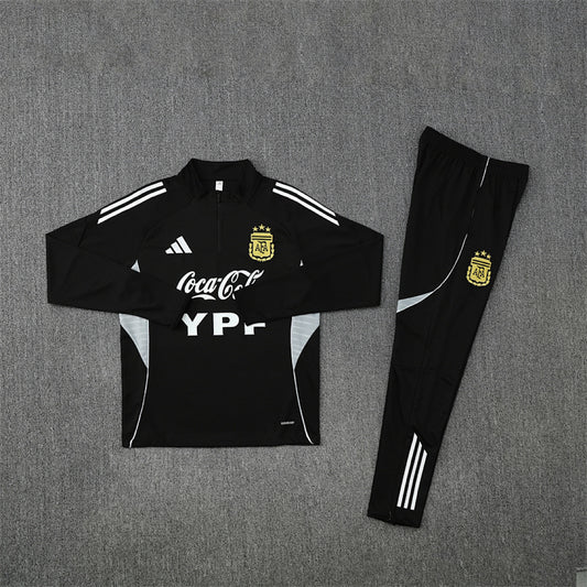 /26 Argentina Black Half Pull Training Suit (Adults&Kids)7