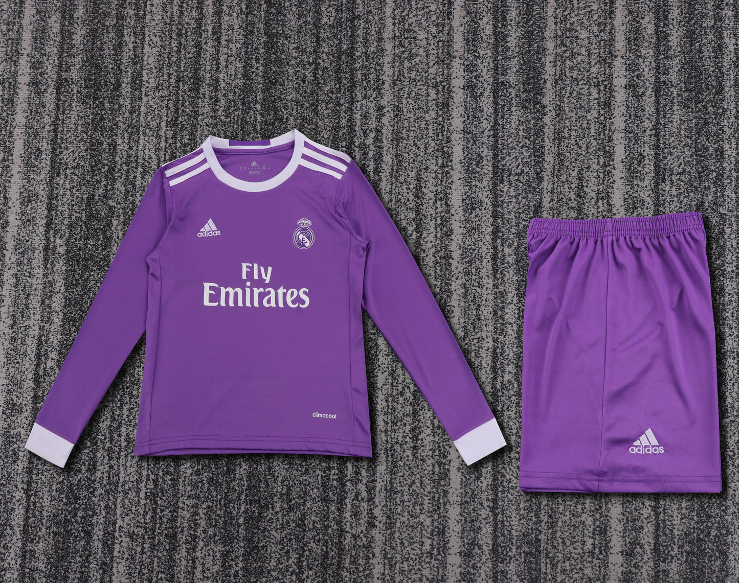 Retro Kids 2016/17 Real Madrid away long sleeved&Size16~28