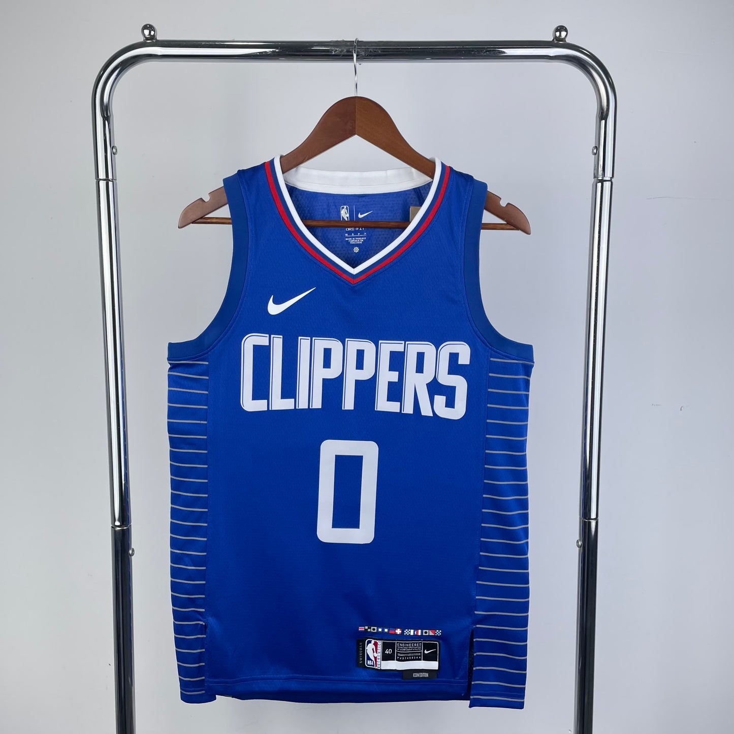 23 Season Clippers Away Blue 0 # Westbrook