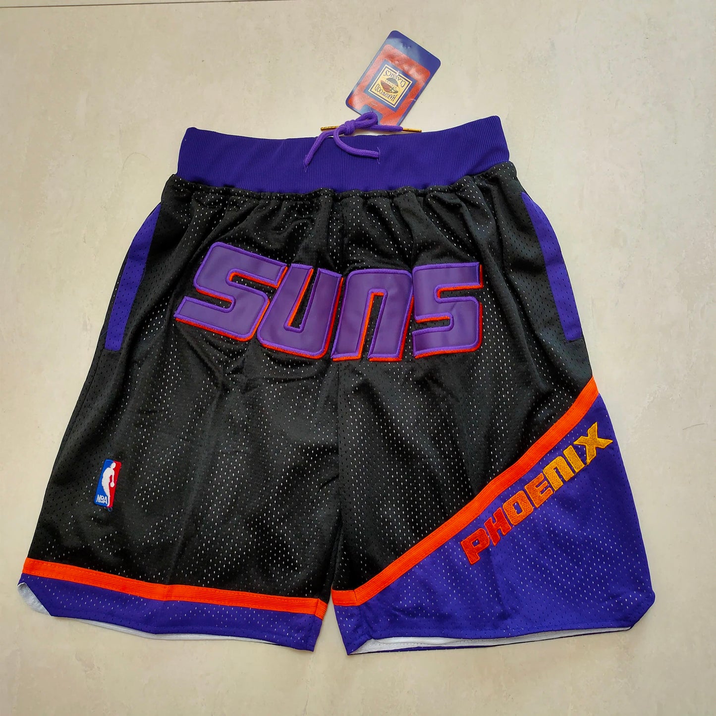 Suns Black Pocket Shorts