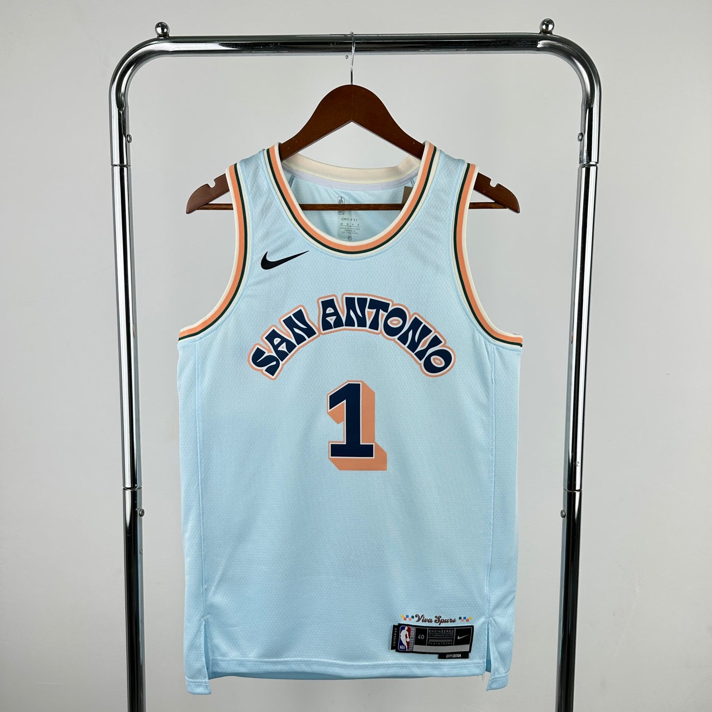 25th season Spurs City Edition 1#Wembanyama S-XXL