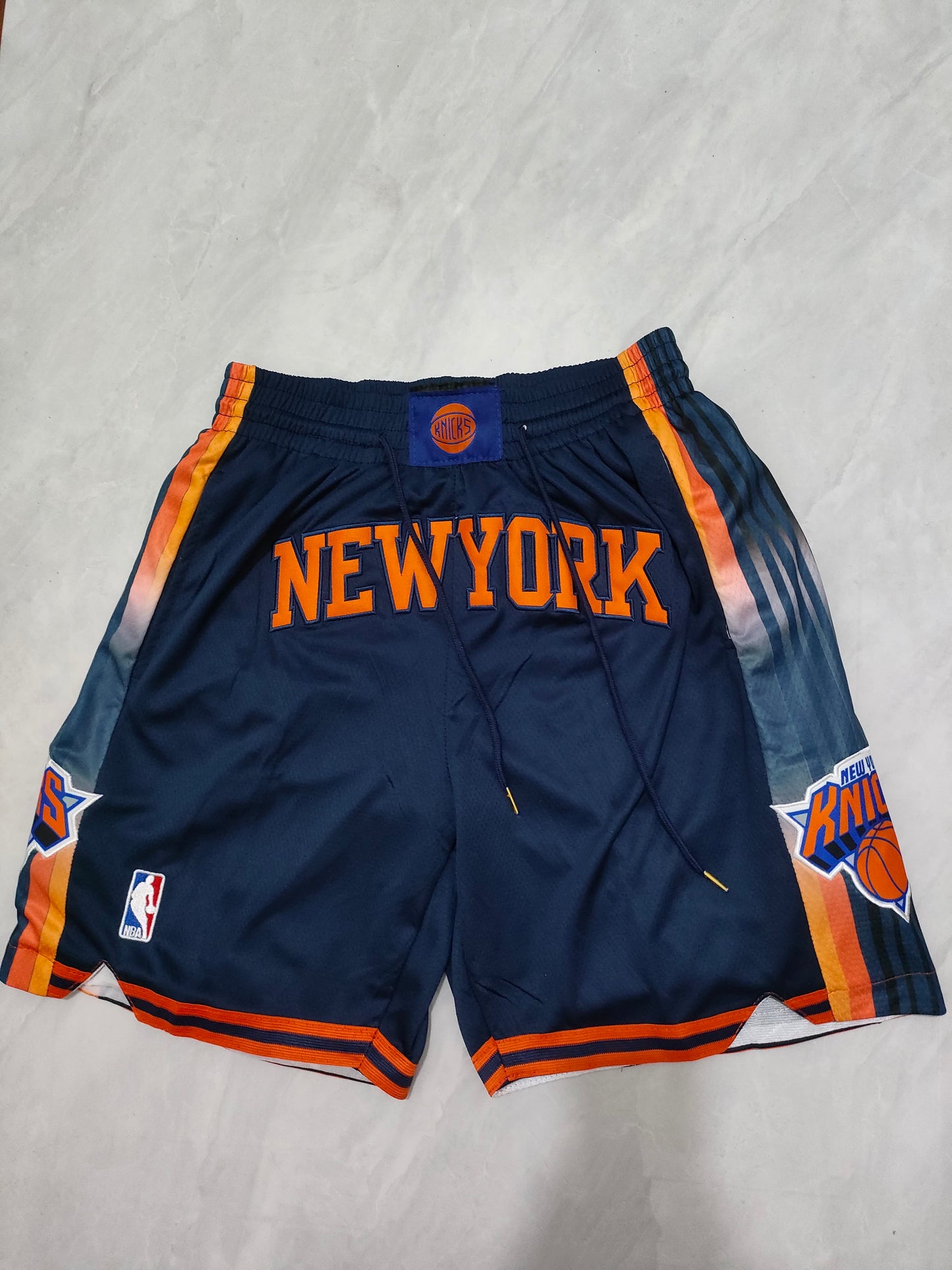NBA Knicks announces deep blue pocket shorts S-XXL